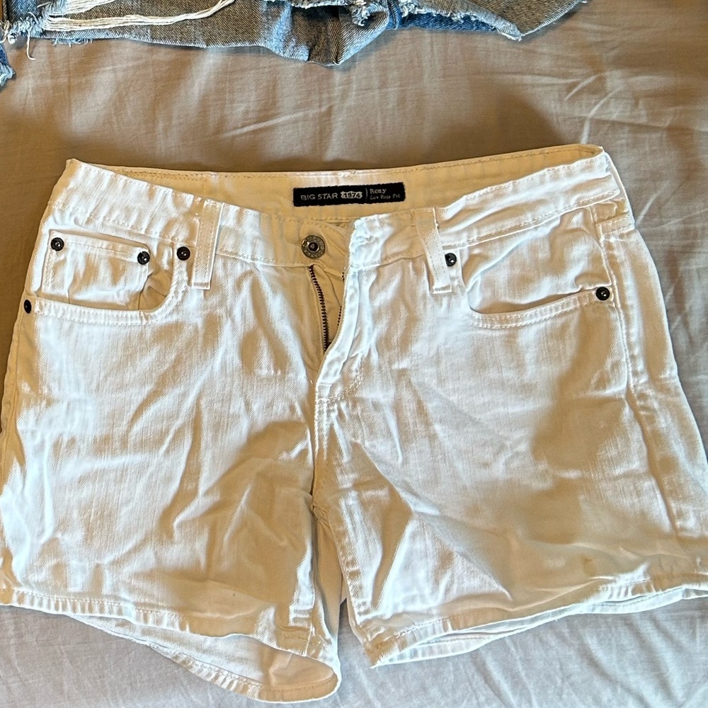 Big Star White Jean Shorts